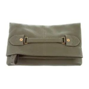 BALLY Grained Leather Clutch